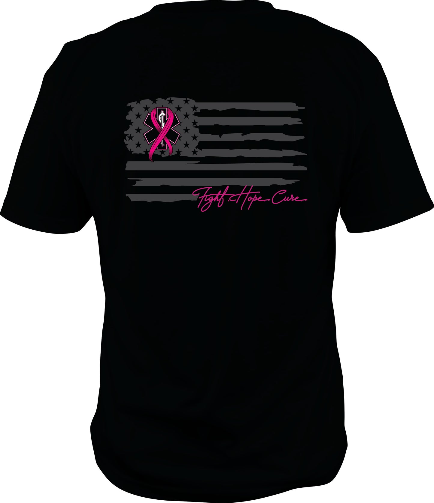 Adult T-Shirt - Hocking County EMS Breast Cancer Awareness 2025