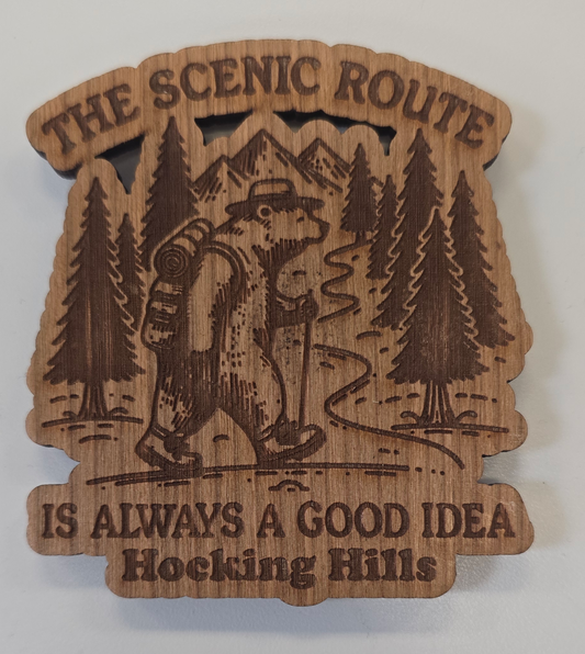 Hocking Hills The Scenic Route Magnet